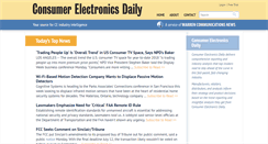 Desktop Screenshot of consumerelectronicsdaily.com